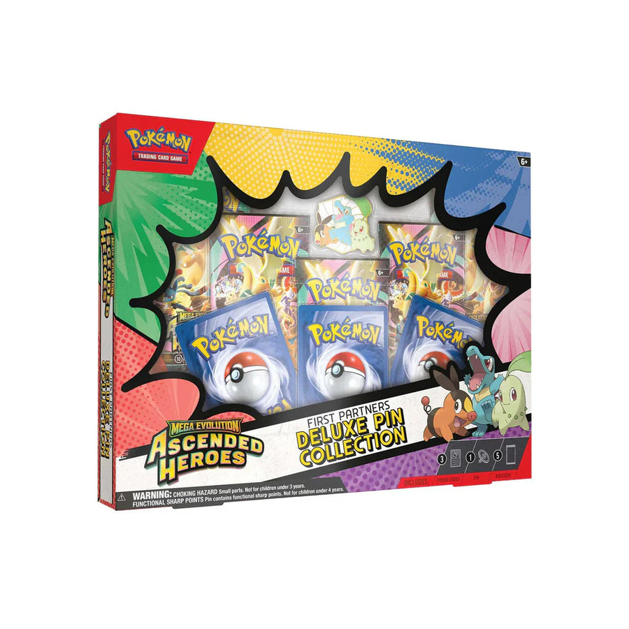 Pokémon TCG Mega Evolution Ascended Heroes First Partners Deluxe Pin Collection